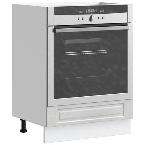 Armadio Per Forno Porto Grigio Cemento In Legno Multistrato - Foto 1