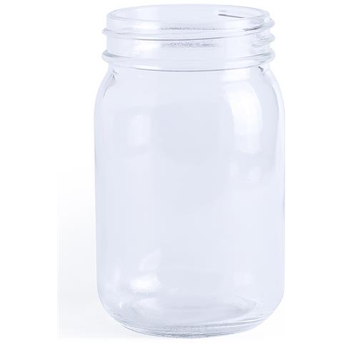 Barattolo In Vetro 450 Ml 7,8x7,8x12,7 Cm. Colore Trasparente - Foto 1