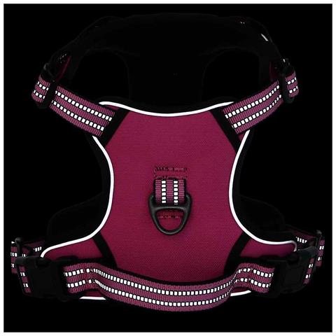 Pettorina per Cani con Strisce Riflettenti Regolabile Rosa L - Foto 10