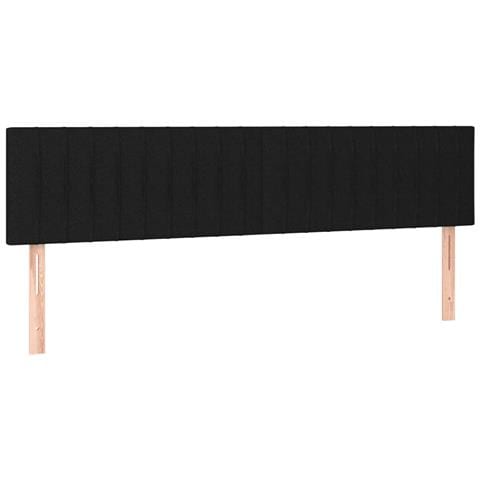Letto a Molle con Materasso e LED Nero 120x190 cm in Tessuto - Foto 9