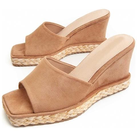 Montevita Sandalo Con Zeppa Sparto2121 Marrone . - Foto 1