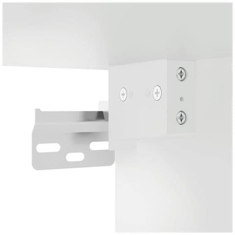Credenza Bianca 69,5x34x180 cm in Legno Multistrato - Foto 9