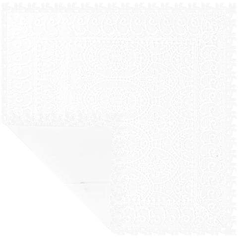 Set Di 2 Copricuscini 45x45 Cm Con Bordo In Pizzo A Forma Di Foglia - Foto 2