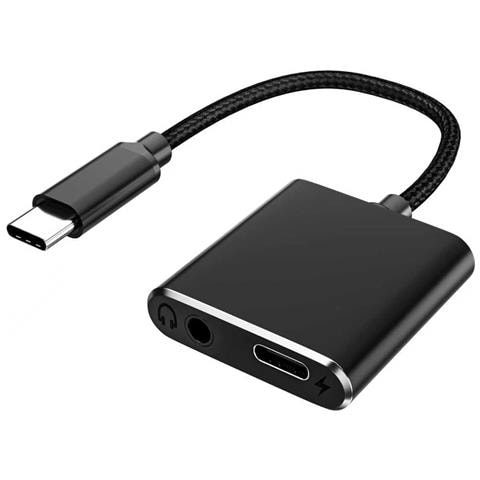 Adattatore Multifunzione 2 In 1 Kt+27w: Audio, Ricarica E Ascolto Per Dispositivi Type-c - Foto 1