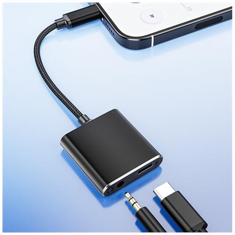 Adattatore Multifunzione 2 In 1 Kt+27w: Audio, Ricarica E Ascolto Per Dispositivi Type-c - Foto 3