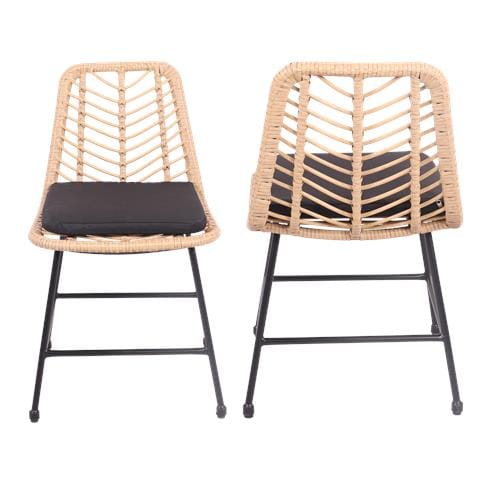 Set Di 2 Sedie In Rattan Sintetico Con Cuscini Oka - Foto 8