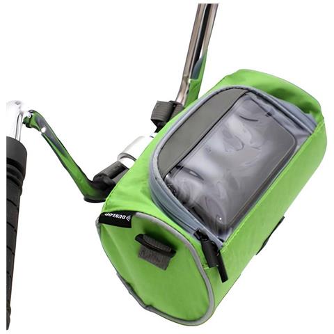Borsa Da Bicicletta Con Tasca Impermeabile Per Smartphone, Verde - Foto 2