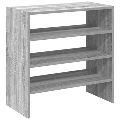 Scarpiere 2 pz Impilabili Grigio Sonoma 60x30x30,5 cm - Foto 1