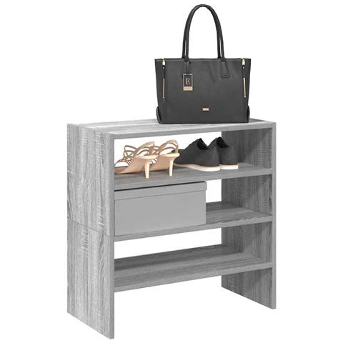 Scarpiere 2 pz Impilabili Grigio Sonoma 60x30x30,5 cm - Foto 2