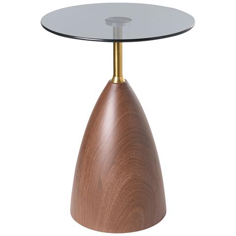 Tavolino Wallis Vetro Temperato Marrone/nero - Foto 2