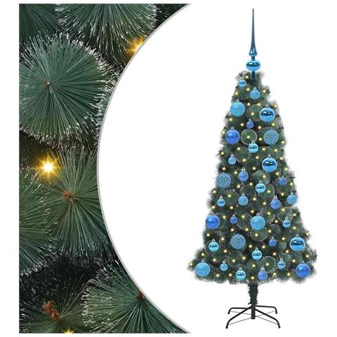 Albero di Natale artificiale pre-illuminato con set di palline - Foto 1