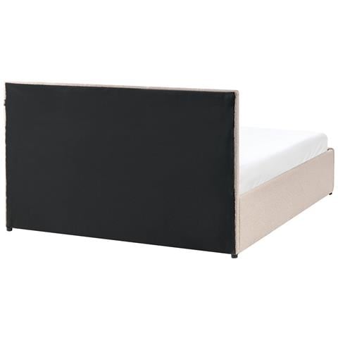 Letto Contenitore Bouclé Massognes 140 X 200 Cm Beige - Foto 7