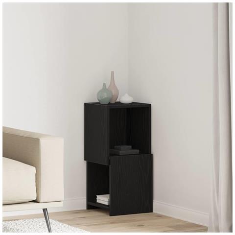 Mobile angolare Bianco 30,5x30x65cm Legno multistrato - Foto 2