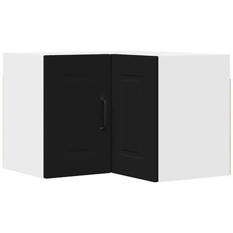 Pensile cucina con porta Nero 57 x 57 x 40 cm Legno multistrato - Foto 1