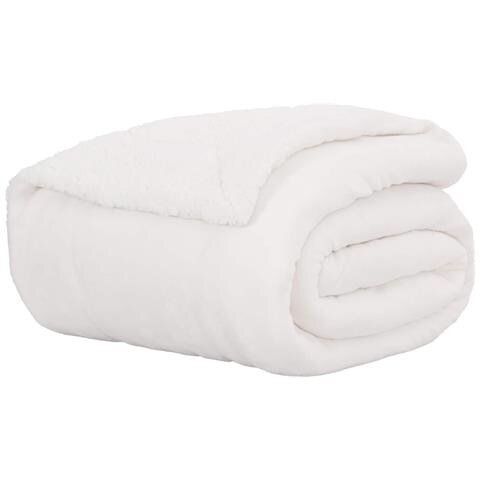 Coperta Bianco 240 x 270 cm Panno - Foto 1