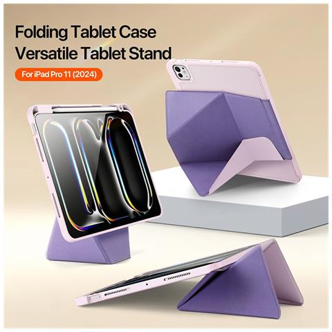 Cover per iPad Pro 11 (2024) - Pelle /PU, Rosa - Foto 4