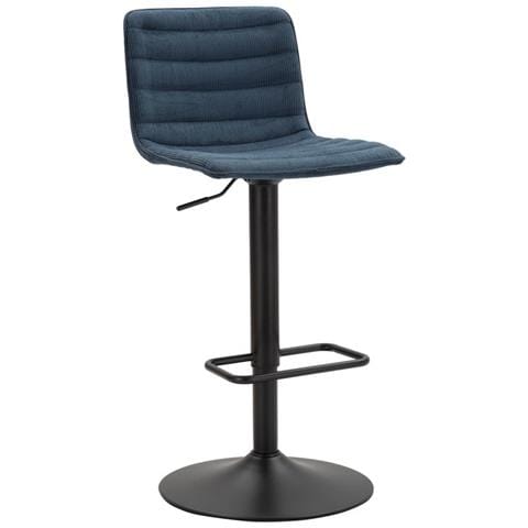 Set Di 2 Sgabelli Alti Vkh445-nero-metallo-43x49,5x85,5 Cm - Foto 1