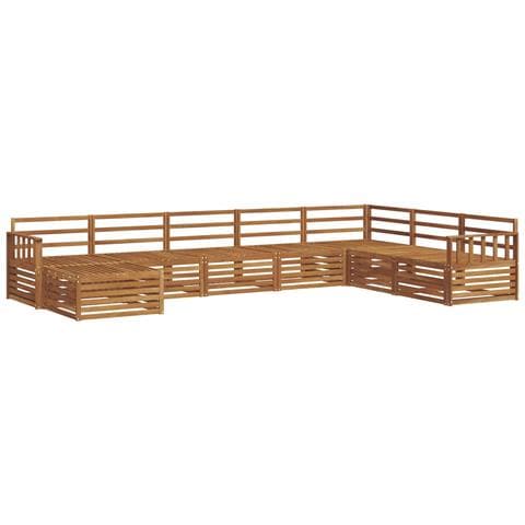 Set divani 8 pcs Naturale Legno di Acacia Massello - Foto 1