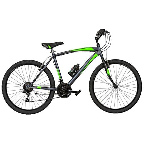 Bici Da Uomo Mountain Bike Misura 26 Bicicletta Mtb Nevada Nv26 Cambio 18v - 55 Titanio Verde Fluo Opaco - Foto 1