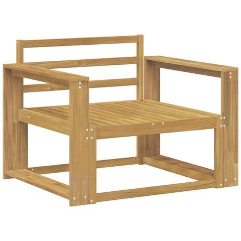 Divano centrale per esterno Legno di Acacia Massello Bianco - Foto 1