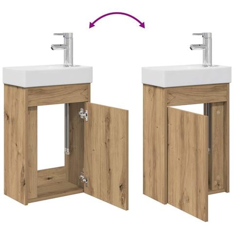 Mobile bagno con rubinetto Rovere Artigianale - Foto 9