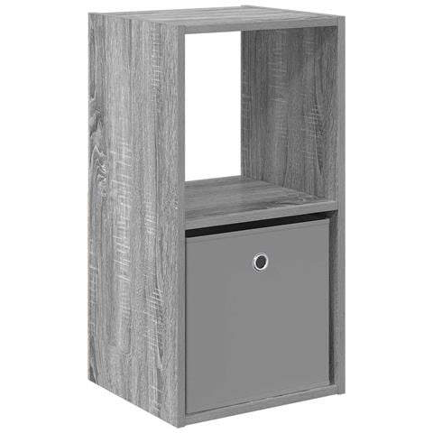 Comodino Grigio Sonoma 35 x 32 x 68,5 cm Legno multistrato - Foto 1