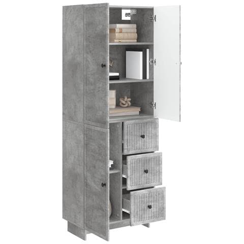 Set di armadi 2 pcs 66 x 34,5 x 90 cm Legno ingegnerizzato - Foto 2