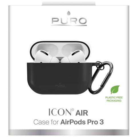 Custodia Airpods Pro 3 In Silicone Nera Puro - Foto 1