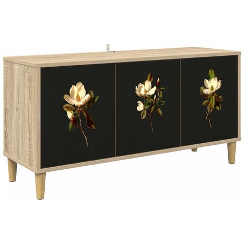 Mobile TV BREMEN 102 x 33 x 50 cm Sonoma Legno ingegnerizzato - Foto 1