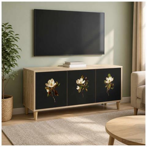 Mobile TV BREMEN 102 x 33 x 50 cm Sonoma Legno ingegnerizzato - Foto 2