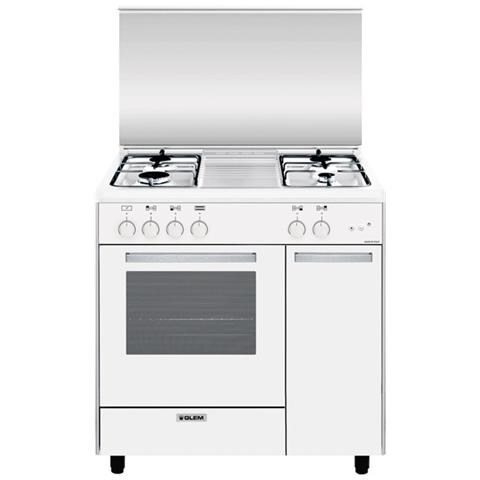 Cucina a Gas AS854GX 4 Fuochi Gas Forno Gas Classe A Dimensioni 80x50 Colore Bianco Serie Alpha - Foto 6