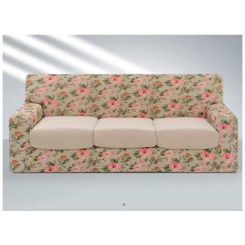 Copridivano Sofa Cover In Fantasia Disegno Ab 2 Posti Ab 1000 Rosa - Foto 3