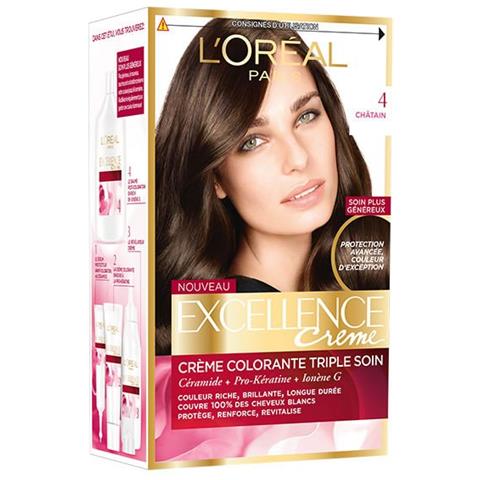 Excellence Creme Tinte 4 Castaño - Foto 2
