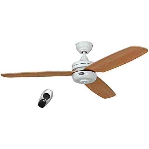 Night Flight Con Telecomando, Ventilatore, - Legno Bianco - Foto 1