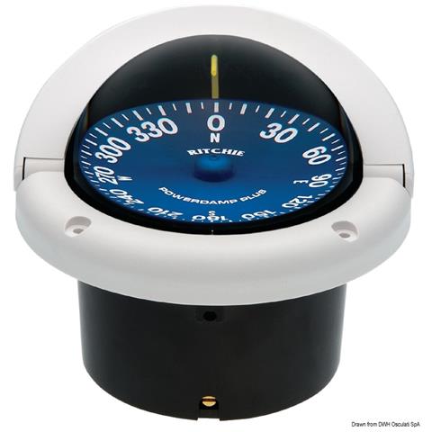 Bussola Ritchie Supersport 3""3/4 Bianca / blu - Foto 1