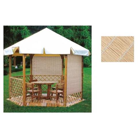 Arella Primula Naturale Cm 90x300. 100% Polipropilene Completamente Riciclabile. Ideale Come Copertura Per Gazebo, Pergoli, Pompeiane, Box Auto, Recinti. Non Stinge Al Sole. Si Taglia Facilmente E Si Può Fissare Ad Ogni Struttura - Foto 1