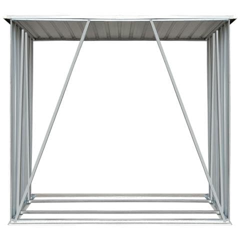 Capannone Da Giardino In Acciaio Zincato 163x83x154 Cm Marrone - Foto 6