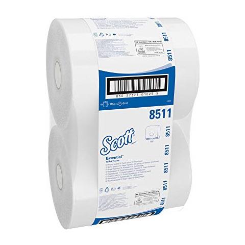 8511 Essential Maxi Rotolo Di Carta Igienica A 2 Veli, 6 Rotoli X 380 M, Bianco - Foto 1