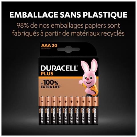 Nuove Batterie Alcaline Aaa Plus, 1.5v Lr03 Mn2400, Confezione Da 20 - Foto 1