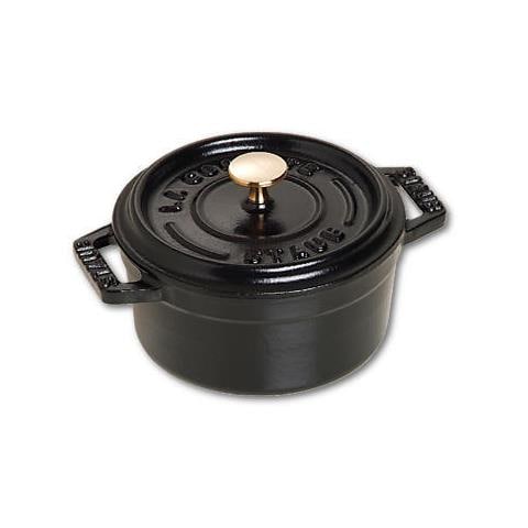 Cocotte Mini in Ghisa con Coperchio Diametro 18 cm Colore Nero - Foto 1