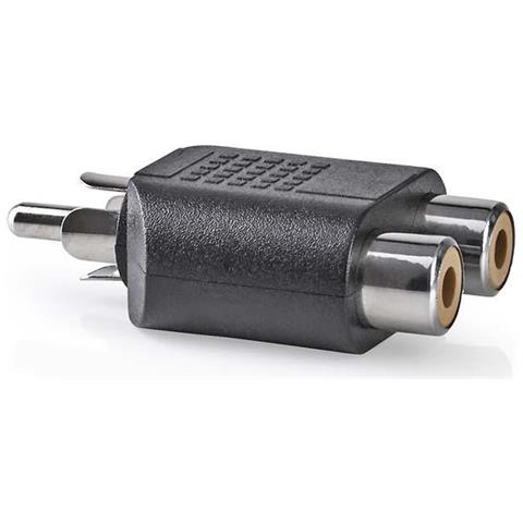 CAGB24940BK adattatore per inversione del genere dei cavi RCA 2x RCA Female Nero - Foto 2
