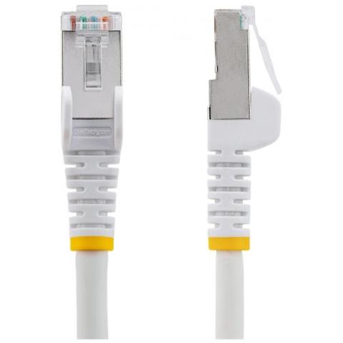 Cavo Ethernet Cat 6a - 10m - Bianco - Cavo Di Rete Lan Low Smoke Zero Halogen (lszh) - 10gbe 500mhz 100w Poe++ - Filo /cavo Patch Schermato S /ftp Con Spinotto Rj45 Antigroviglio E Rilievi Di Trazione - Foto 3