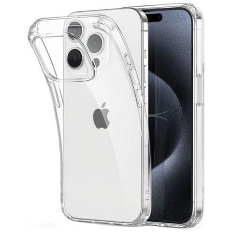 Ultra Slim Custodia Tpu Silicone 0,3mm Cover Case Per Apple Iphone 15 Pro Trasparente - Foto 1