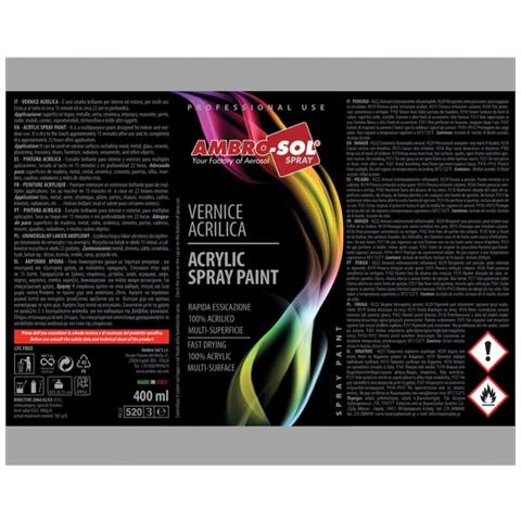 Bomboletta Vernice Spray Brillante Grigio Alluminio Interni Esterni Universale - Foto 2