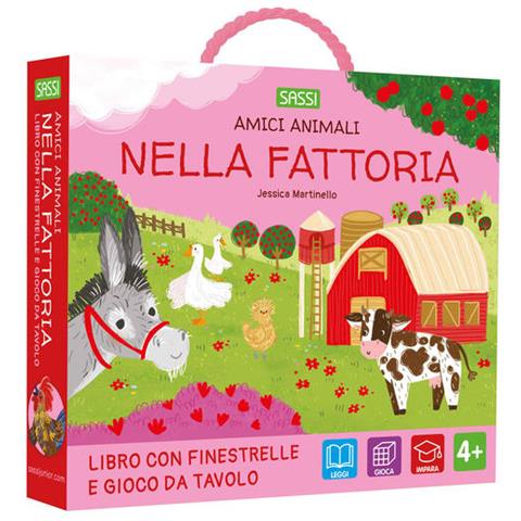 Jessica Martinello - Nella fattoria. Amici animali. Ediz. a colori. Con gioco da tavolo - Foto 2