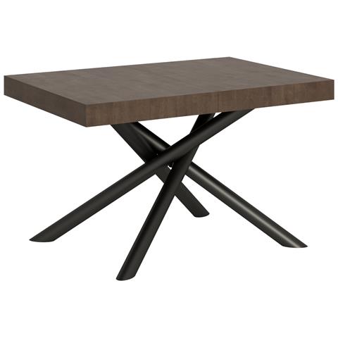 Tavolo Allungabile 90x140/244 Cm Famas Telaio Antracite - Noce - Foto 6
