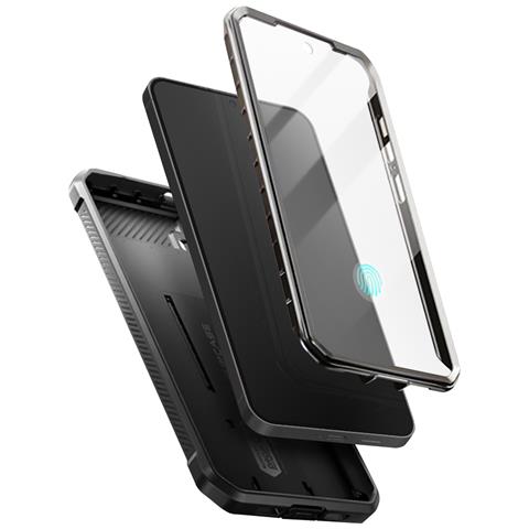 Cover Completa Per Samsung Galaxy S24 Antishock Con Cavalletto, Nero - Foto 1