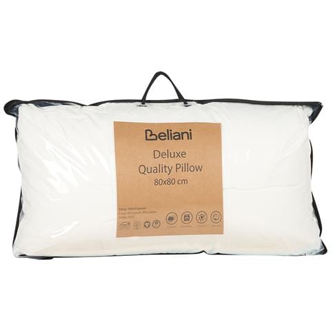 Guanciale Alto Poliestere Bianco 80 X 80 Cm Di Triglav - Foto 2