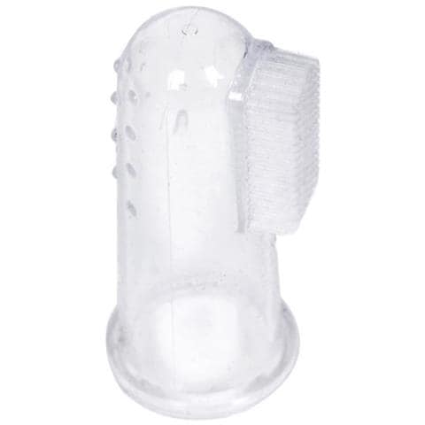 Spazzolino Da Denti Da Dito In Silicone Per Neonato, Trasparente - Foto 1