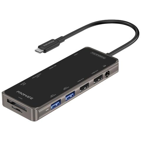 Hub Usb Primehub-pro 100w Pd Hdmi 4k@ 30hz, 1080p Ethernet, Vga, Aux, Sd /tf, 4x Usb-a 3.0/2.0 - Foto 1